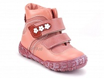 208-307,46,236,19 Тотто (Totto), ботинки демисезонние детские профилактические, байка, кожа, розовый, красный в Сургуте
