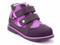 136-82 Бос(Bos), ботинки детские утепленные ортопедические профилактические, нубук, фиолетовый, сиреневый в Сургуте