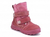 215-96,87,17 Тотто (Totto), ботинки детские зимние ортопедические профилактические, мех, нубук, кожа, розовый. в Сургуте