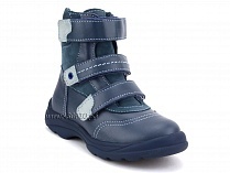 210-3,13,09 Тотто (Totto), ботинки детские зимние ортопедические профилактические, натуральный мех, кожа, джинс, голубой. в Сургуте