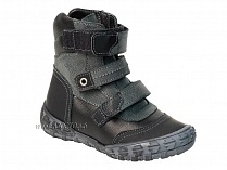 210-21,1,52Б Тотто (Totto), ботинки демисезонные утепленные, байка, черный, кожа, нубук. в Сургуте