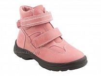 211-307 Тотто (Totto), ботинки детские зимние ортопедические профилактические, мех, кожа, розовый. в Сургуте