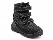 А43-038 Сурсил (Sursil-Ortho), ботинки детские ортопедические с высоким берцем, зимние, натуральный мех, кожа, текстиль, черный в Сургуте