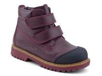 505 Б(31-36) Минишуз (Minishoes), ботинки ортопедические профилактические, демисезонные утепленные, кожа, байка, бордовый в Сургуте