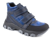 6-612145-2403 (26-30) Пиксель (Pixel), ботинки зимние детские профилактические, кожа, натуральный мех, синий в Сургуте