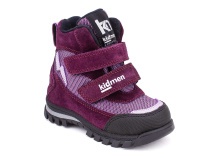 5008-15 (21-25) Кидмен (Kidmen), ботинки ортопедические профилактические, демисезонные утепленные, мембрана, нубук, байка, фиолетовый в Сургуте