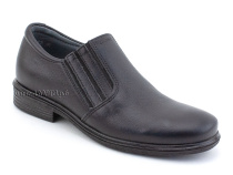 51213  ШагоВита (Shagovita), туфли школьные профилактические  для мальчиков, кожа, черный в Сургуте