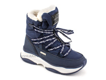 А45-157 Сурсил (Sursil-Ortho), ботинки детские зимние ортопедические профилактические, натуральныя шерсть, искуственная кожа, мембрана, темно-синий в Сургуте