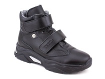 3541-131 Тотто (Totto), ботинки детские утепленные ортопедические профилактические, кожа, байка, чёрный в Сургуте
