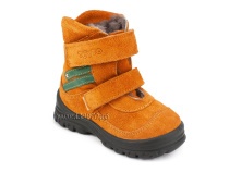 203-85,044 Тотто (Totto), ботинки зимние, оранжевый, зеленый, натуральный мех, замша. в Сургуте