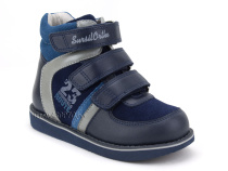 23-251  Сурсил (Sursil-Ortho), ботинки неутепленные с высоким берцем, кожа , нубук, синий, голубой в Сургуте