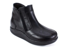 84-11И-2-490/58 Рикосс (Ricoss) ботинки для взрослых демисезонные утепленные, ворсин, кожа, черный, полнота 9 в Сургуте