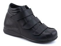 5008-01  Плюмекс (Plumex), ботинки для взрослых демисезонные утепленные, кожа, черный, полнота 10. в Сургуте