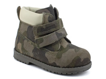 505 Х(23-25) Минишуз (Minishoes), ботинки ортопедические профилактические, демисезонные утепленные, натуральная замша, байка, хаки, камуфляж в Сургуте